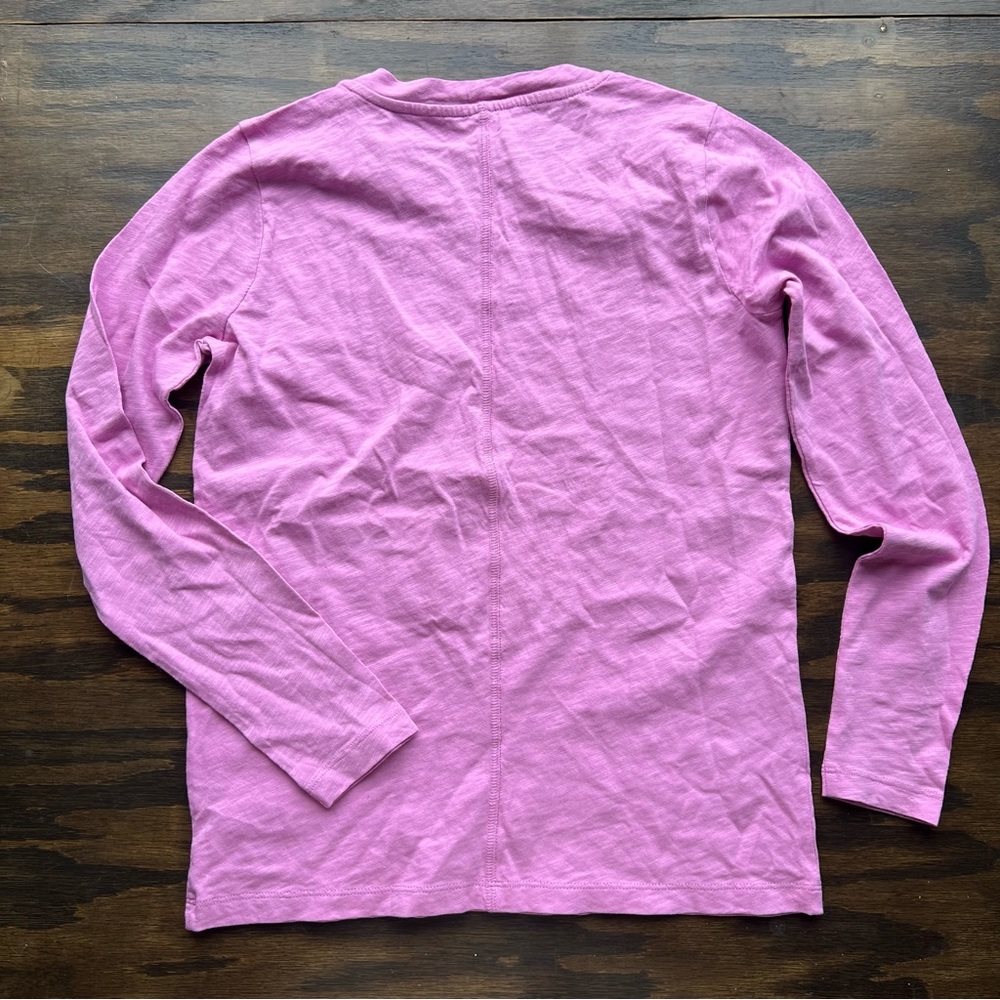 J crew pink long sleeve girlfriend tee NWT - Picture 4 of 5